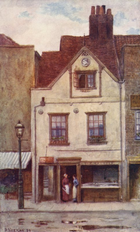 Maunders Fish Shop, Cheyne Walk, 1887 द्वारा फिलिप नॉर्मन