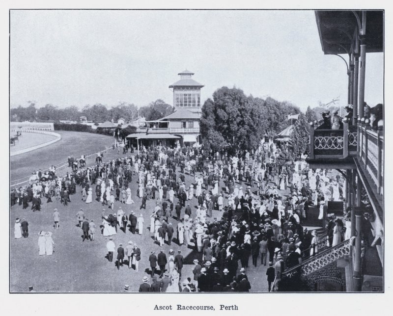 अस्कोट रेसकोर्स, पर्थ (बी/डब्ल्यू फोटो) द्वारा फोटोग्राफर ऑस्ट्रेलियाई