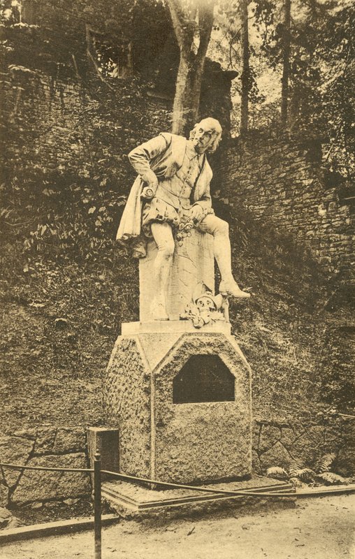 विलियम शेक्सपियर स्मारक, वीमर (बी / डब्ल्यू फोटो) द्वारा फ़ोटोग्राफ़र जर्मन
