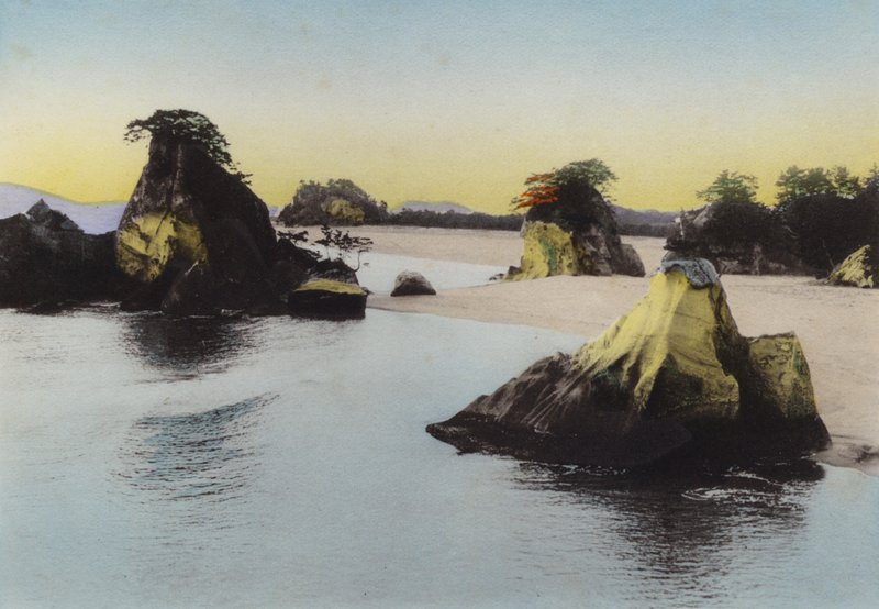 जापान, c.1912: मत्सुशिमा, अंतर्देशीय सागर में जापान के तीन प्रसिद्ध दृश्यों में से एक (फोटो) द्वारा फोटोग्राफर जापानी