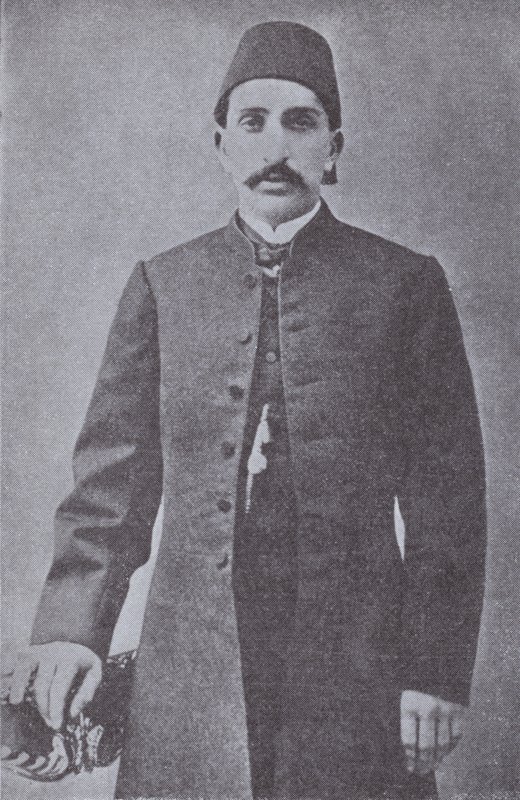 अब्दुल हमीद द्वितीय, तुर्क साम्राज्य के सुल्तान, 1909 में यंग तुर्कों द्वारा उखाड़ फेंका गया (b/w फोटो) द्वारा फोटोग्राफर तुर्की
