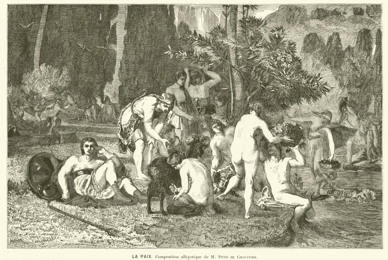 शांति (उत्कीर्णन) द्वारा पियरे (बाद में) पुविस डी चवनेस