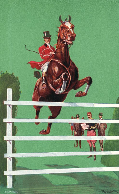 इंटरनेशनल हॉर्स शो, ओलंपिया, लंदन, जून 1908 (कलर लिथो) द्वारा राल्फ क्लीवर