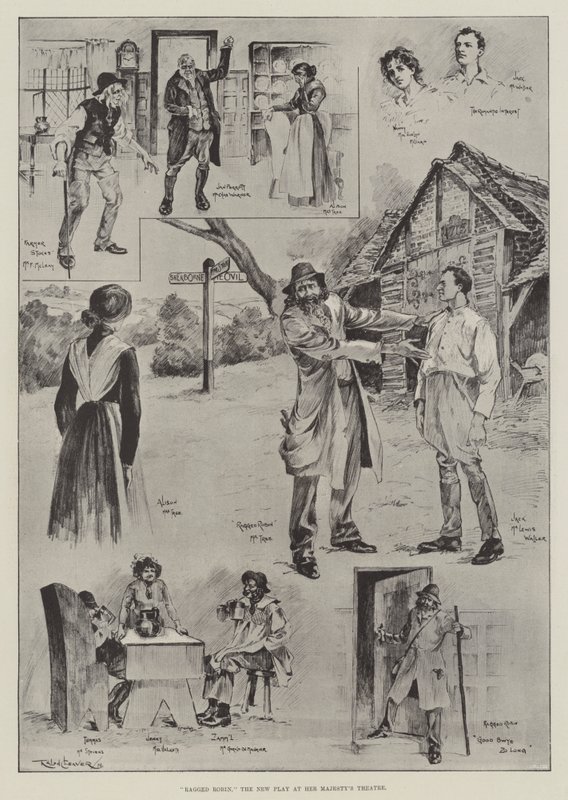 रैग्ड रॉबिन, द न्यू प्ले विद हर मेजेस्टीज़ थिएटर द्वारा राल्फ क्लीवर