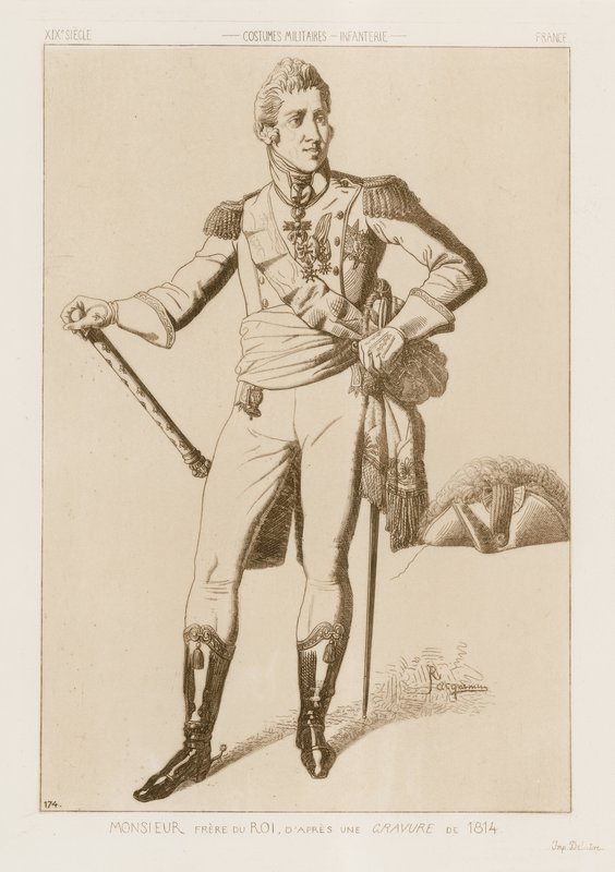 सज्जन - राजा का भाई, 1814 से उत्कीर्णन के बाद द्वारा राफेल जैक्विमिन