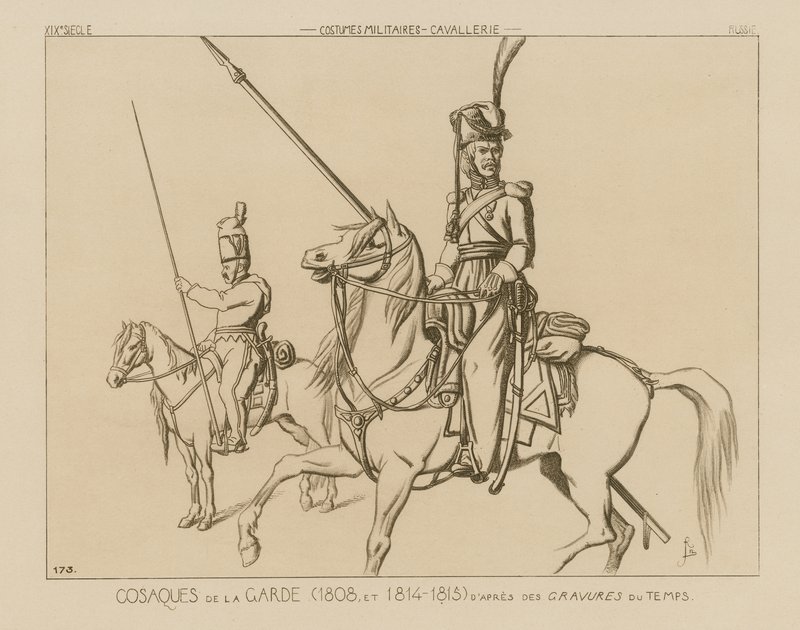 गार्ड के रूसी Cossacks (1808 और 1814-15) द्वारा राफेल जैक्विमिन