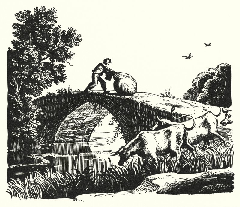हैंस क्रिश्चियन एंडरसन: ग्रेट क्लॉस और लिटिल क्लॉस (लिथो) द्वारा रेक्स (बाद में) व्हिस्लर