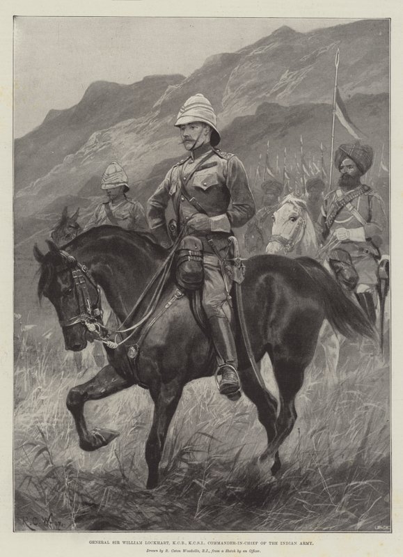 जनरल सर विलियम लॉकहार्ट, केसीबी, केसीएसआई, भारतीय सेना के कमांडर-इन-चीफ द्वारा रिचर्ड केटन वुडविले जूनियर
