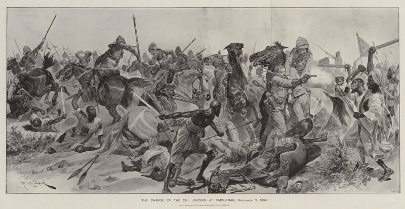 ओमडुरमैन पर 21 वें लांसर्स का आरोप, 2 सितंबर 1898 द्वारा रिचर्ड केटन वुडविले जूनियर