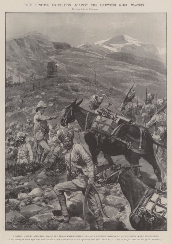 दरवेश खेल वज़ीरियों के खिलाफ दंडात्मक अभियान द्वारा रिचर्ड केटन वुडविले जूनियर