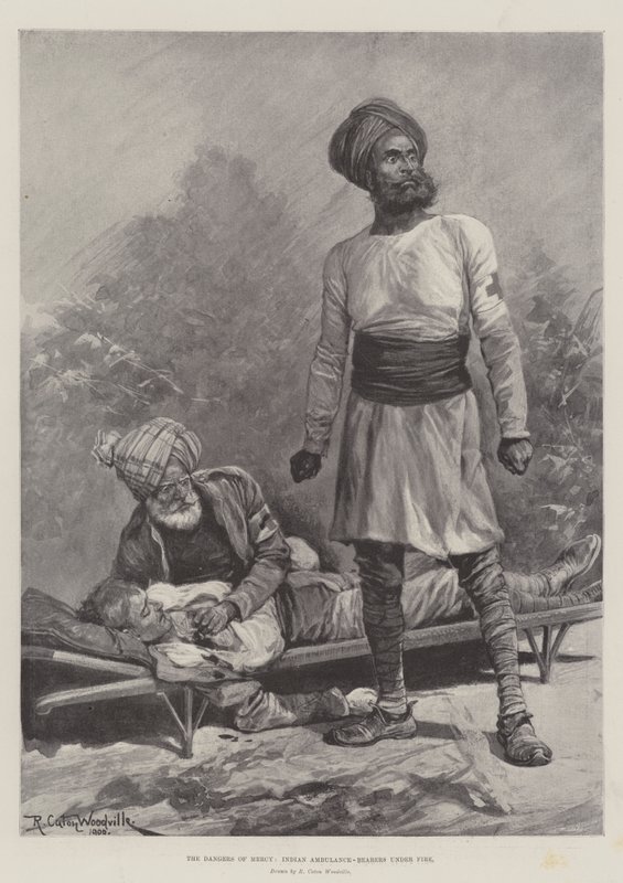 द डेंजर ऑफ मर्सी, इंडियन एंबुलेंस-बियरर्स अंडर फायर द्वारा रिचर्ड केटन वुडविले जूनियर