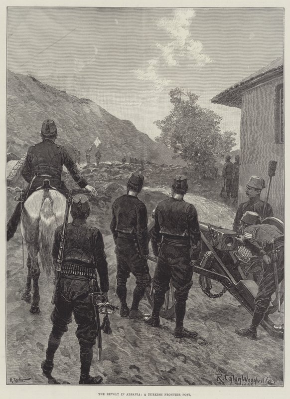 अल्बानिया में विद्रोह, एक तुर्की फ्रंटियर पोस्ट द्वारा रिचर्ड केटन वुडविले जूनियर