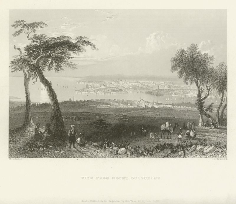 माउंट बुलगर्लू, तुर्की, 1839 से देखें द्वारा रॉबर्ट ब्रायड