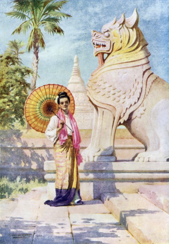 ब्यूटी एंड द बीस्ट (कलर लिथो) द्वारा रॉबर्ट जॉर्ज टैलबोट केली