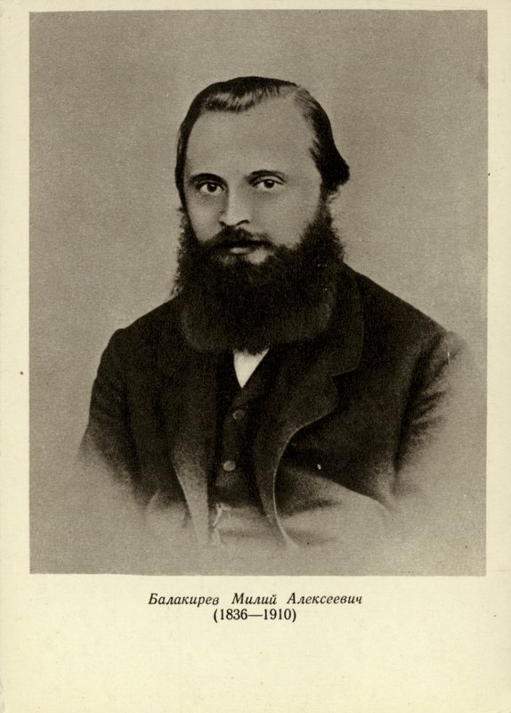 Mily Alexeyevich Balakirev, रूसी पियानोवादक, कंडक्टर और संगीतकार (1836-1910) द्वारा रूसी स्कूल