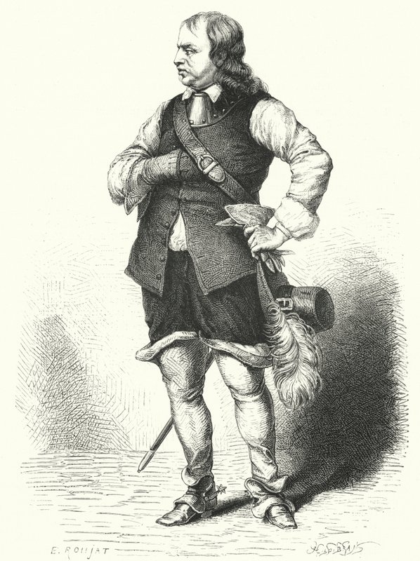 ओलिवर क्रॉमवेल, कॉमनवेल्थ के लॉर्ड प्रोटेक्टर (उत्कीर्णन) द्वारा सैमुअल (बाद) कूपर