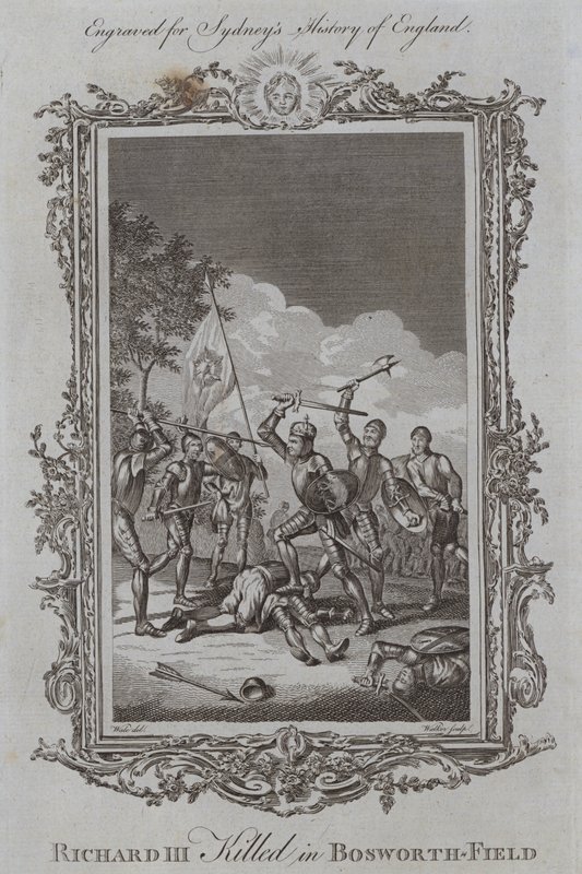 रिचर्ड III बोसवर्थ-फील्ड में मारे गए (उत्कीर्णन) द्वारा शमूएल (बाद) व्हेल