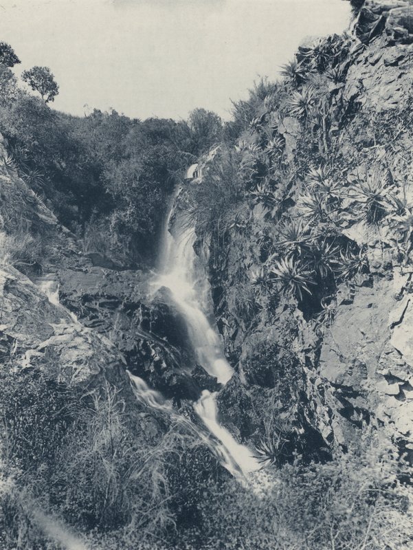 स्ट्रुबेन का झरना (बी/डब्ल्यू फोटो) द्वारा दक्षिण अफ्रीकी फोटोग्राफर