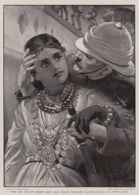 द गर्ल ही लेफ्ट बिहाइंड हिम, द सीलोन आकस्मिकता को छोड़कर दक्षिण अफ्रीका के लिए कोलंबो द्वारा सेंट जॉर्ज हरे