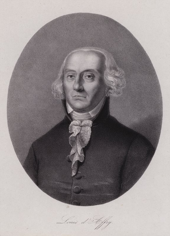 लुई d'Affry, स्विट्जरलैंड के पहले Landammann (उत्कीर्णन) द्वारा स्विस स्कूल