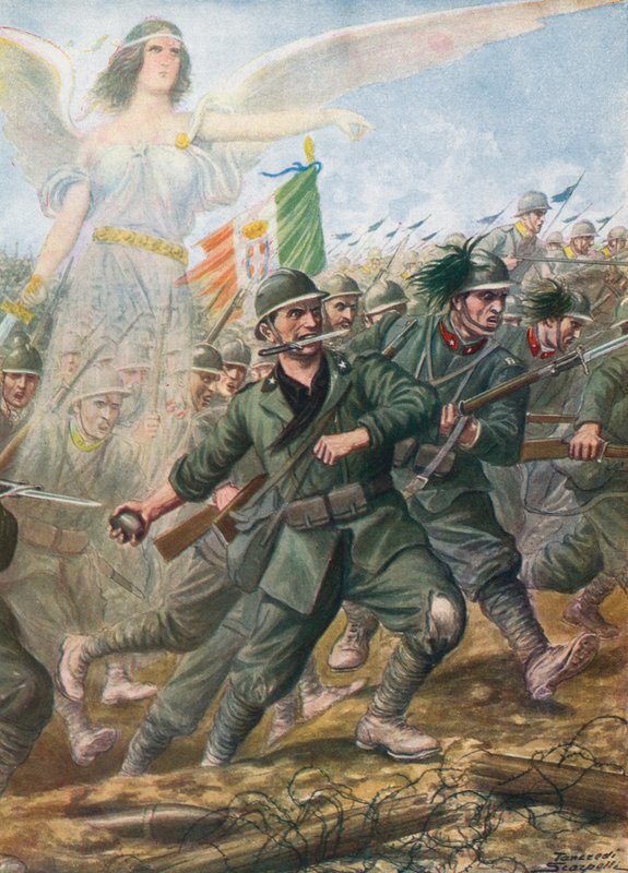 पियावे नदी की लड़ाई, 1918 द्वारा टेंक्रेडी स्कार्पेलि
