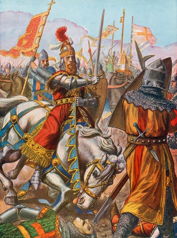 फ्रेडरिक बार्ब्रोसा, लेगनानो की लड़ाई में घायल हुए, 1176 द्वारा टेंक्रेडी स्कार्पेलि