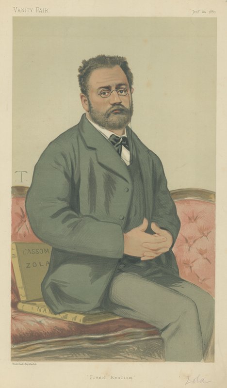 एमिल ज़ोला (रंग लिथो) द्वारा Theobald Chartran