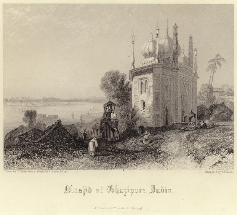 Musjid at Ghazipore  द्वारा थॉमस कॉलमैन डिबिन