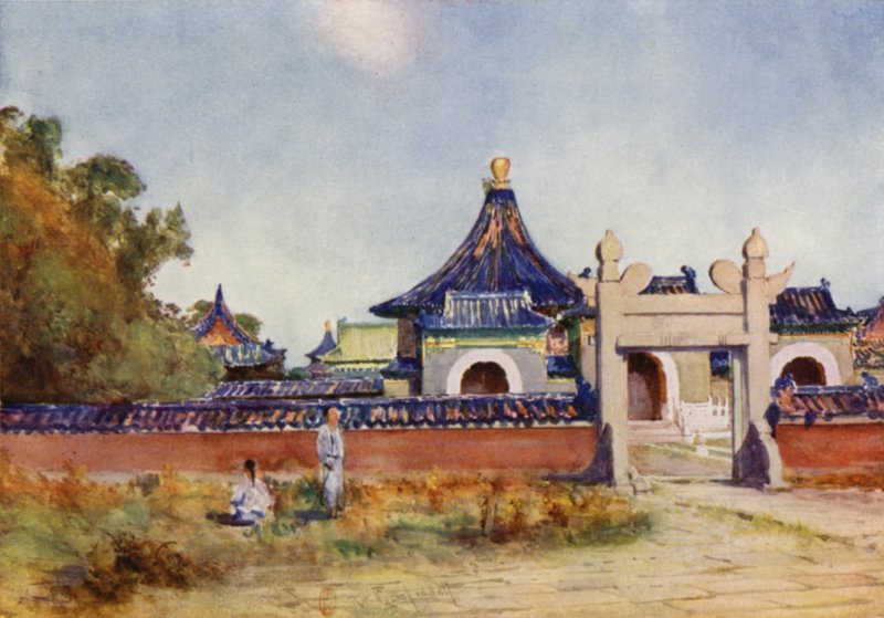पेकिंग, सम्राट रोबिंग मंदिर, स्वर्ग का मंदिर द्वारा थॉमस हॉजसन लिडेल