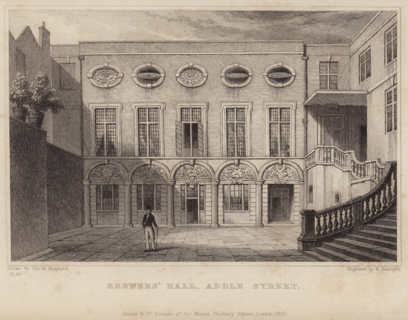 Addle Street में Brewers Hall द्वारा थॉमस होसमर शेफर्ड