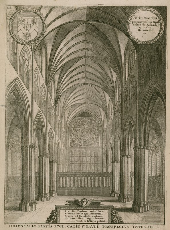 इंटीरियर ऑफ सेंट पॉल कैथेड्रल, लंदन द्वारा Wenceslaus Hollar