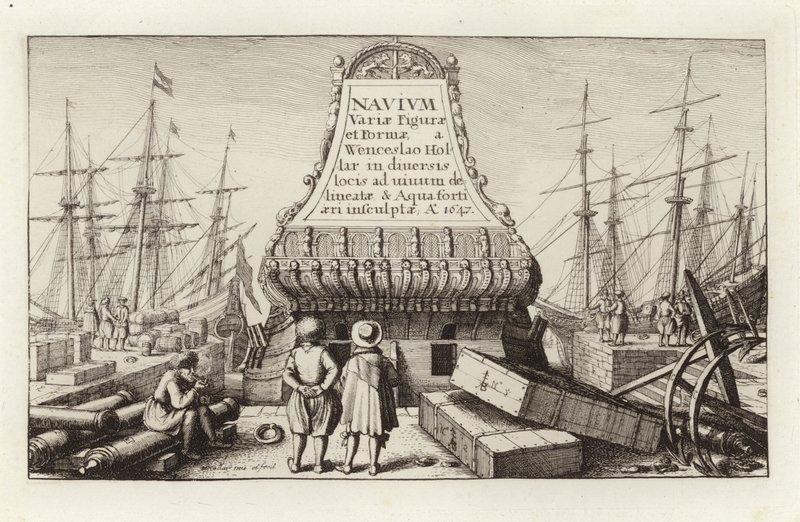 विभिन्न आकार और रूप की नाव द्वारा Wenceslaus Hollar