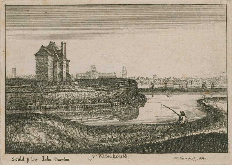 द वॉटर हाउस, इस्लिंगटन द्वारा Wenceslaus Hollar