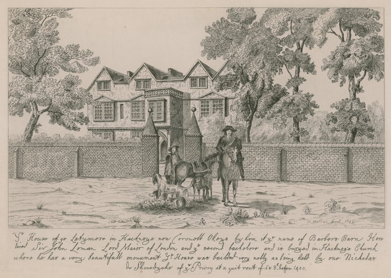 हैकनी में लेटिमेरे का घर द्वारा Wenceslaus Hollar