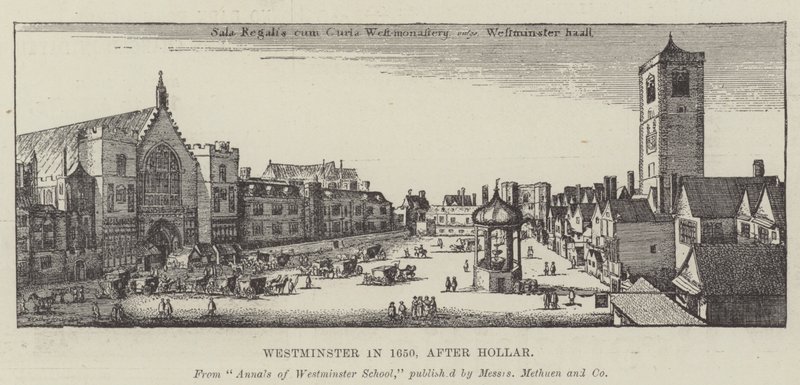 1650 में वेस्टमिंस्टर द्वारा Wenceslaus Hollar