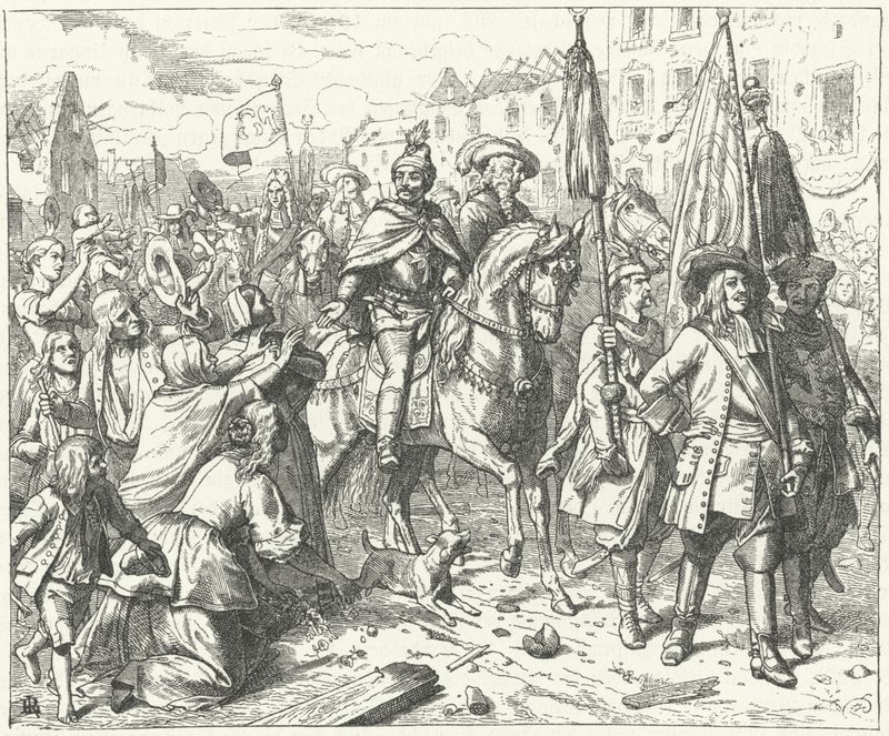 वियना के मुक्तिदाता शहर में प्रवेश करते हैं, 1683 द्वारा विल्हेम कैंपहॉसन