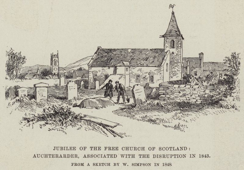 1843 में विघटन के साथ जुड़े, फ्री चर्च ऑफ स्कॉटलैंड, जुकरार्ड के जुबली द्वारा विलियम क्रीमिया सिम्पसन