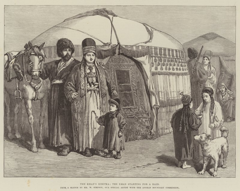 खान का किबिटका, एक छापे के लिए शुरू होने वाला खान द्वारा विलियम क्रीमिया सिम्पसन