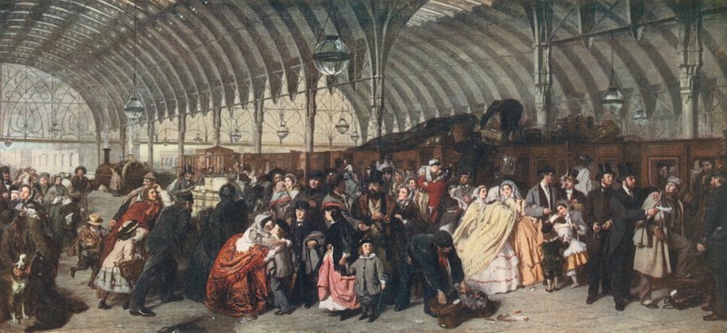 रेलवे स्टेशन, 1862 द्वारा विलियम पॉवेल फ्रिथ