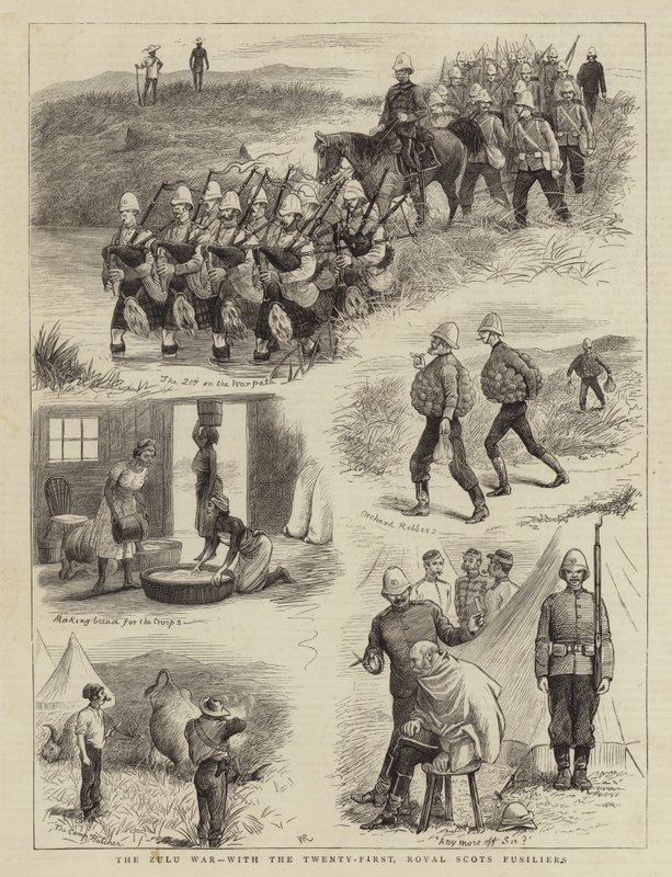 द ज़ूलू वॉर, विथ द ट्वेंटी-फर्स्ट, रॉयल स्कॉट्स फ्यूसिलर्स द्वारा विलियम राल्स्टन