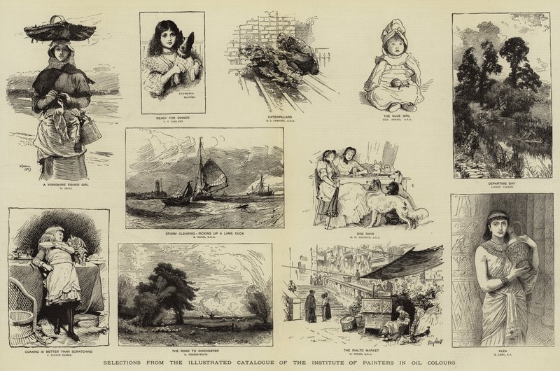 तेल रंगों में चित्रकारों के संस्थान की इलस्ट्रेटेड कैटलॉग से चयन द्वारा विलियम स्मॉल
