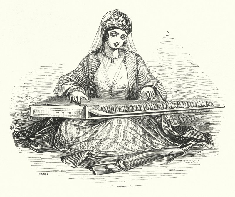 कानून पर खेलती महिला (उत्कीर्णन) द्वारा विलियम (बाद) हार्वे