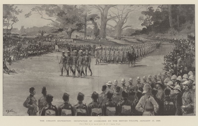 17 जनवरी 1896 को ब्रिटिश ट्रूप्स द्वारा अशांति अभियान, कब्जे का कब्ज़ा द्वारा विलियम बार्न्स ऊन