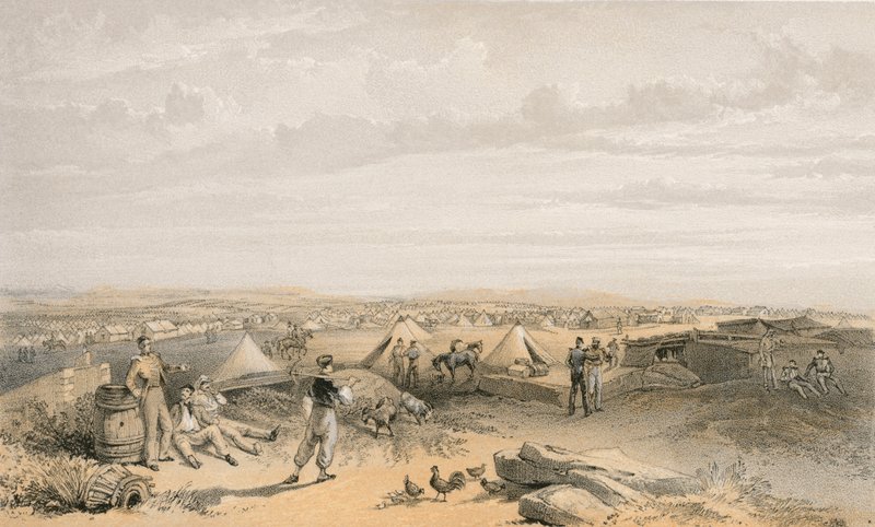4 वें डिवीजन का शिविर, 15 जुलाई 1855 द्वारा विलियम क्रीमिया सिम्पसन