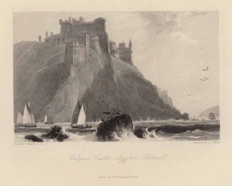 स्कॉटलैंड में Ayrshire में Culzean Castle द्वारा विलियम डेनियल