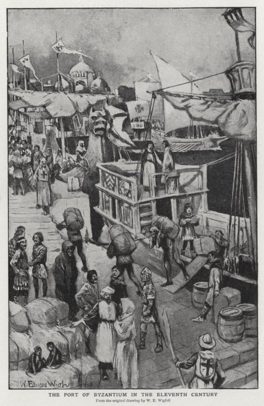 ग्यारहवीं शताब्दी में बीजान्टियम का बंदरगाह (लिथो) द्वारा विलियम एडवर्ड (बाद) विगफुल