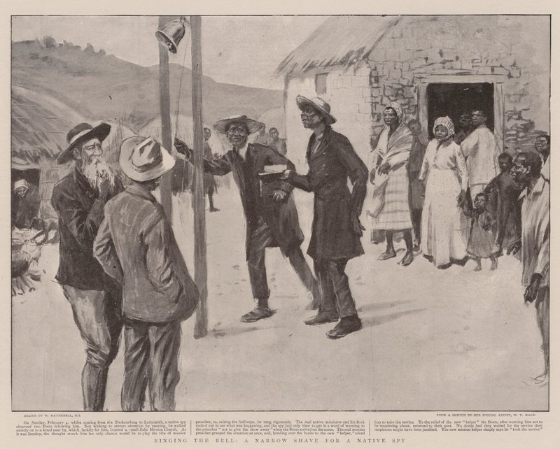 द रिंगिंग द बेल, ए नैरो शेव फॉर ए नेटिव स्पाई द्वारा विलियम हैथेरेल्ल