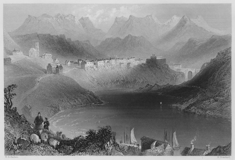 क्लिफडेन, कोनेमारा (उत्कीर्णन) द्वारा विलियम हेनरी (बाद) बार्टलेट