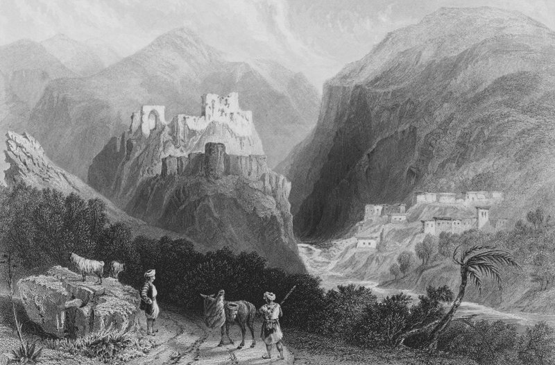 माउंट माउंट अमाना, खान करमोंट के पास द्वारा विलियम हेनरी बार्टलेट