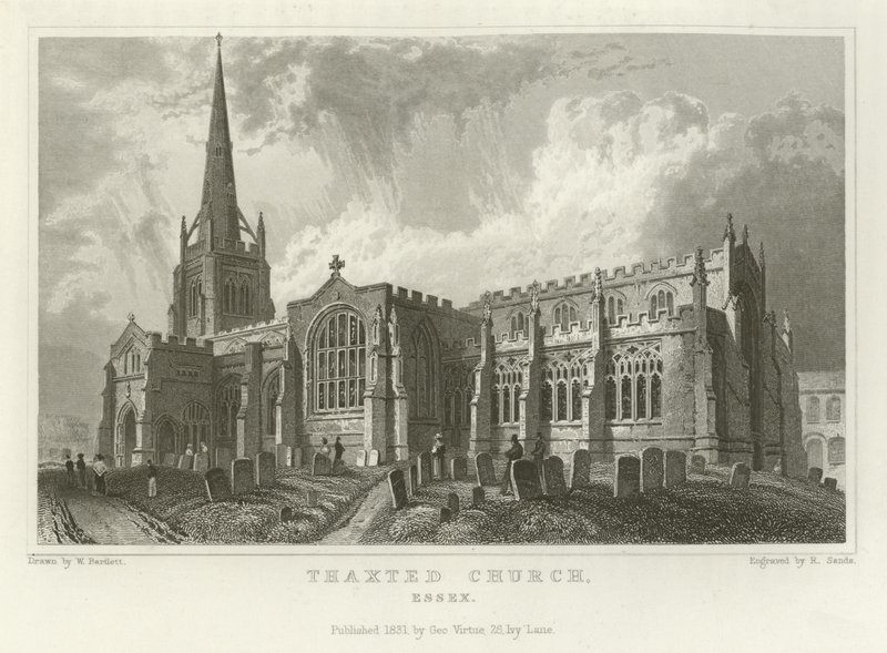 Thaxted चर्च, एसेक्स द्वारा विलियम हेनरी बार्टलेट
